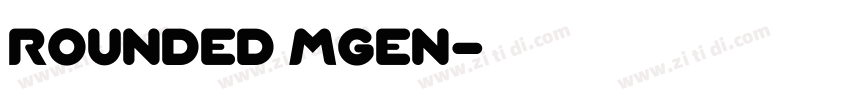 Rounded Mgen字体转换